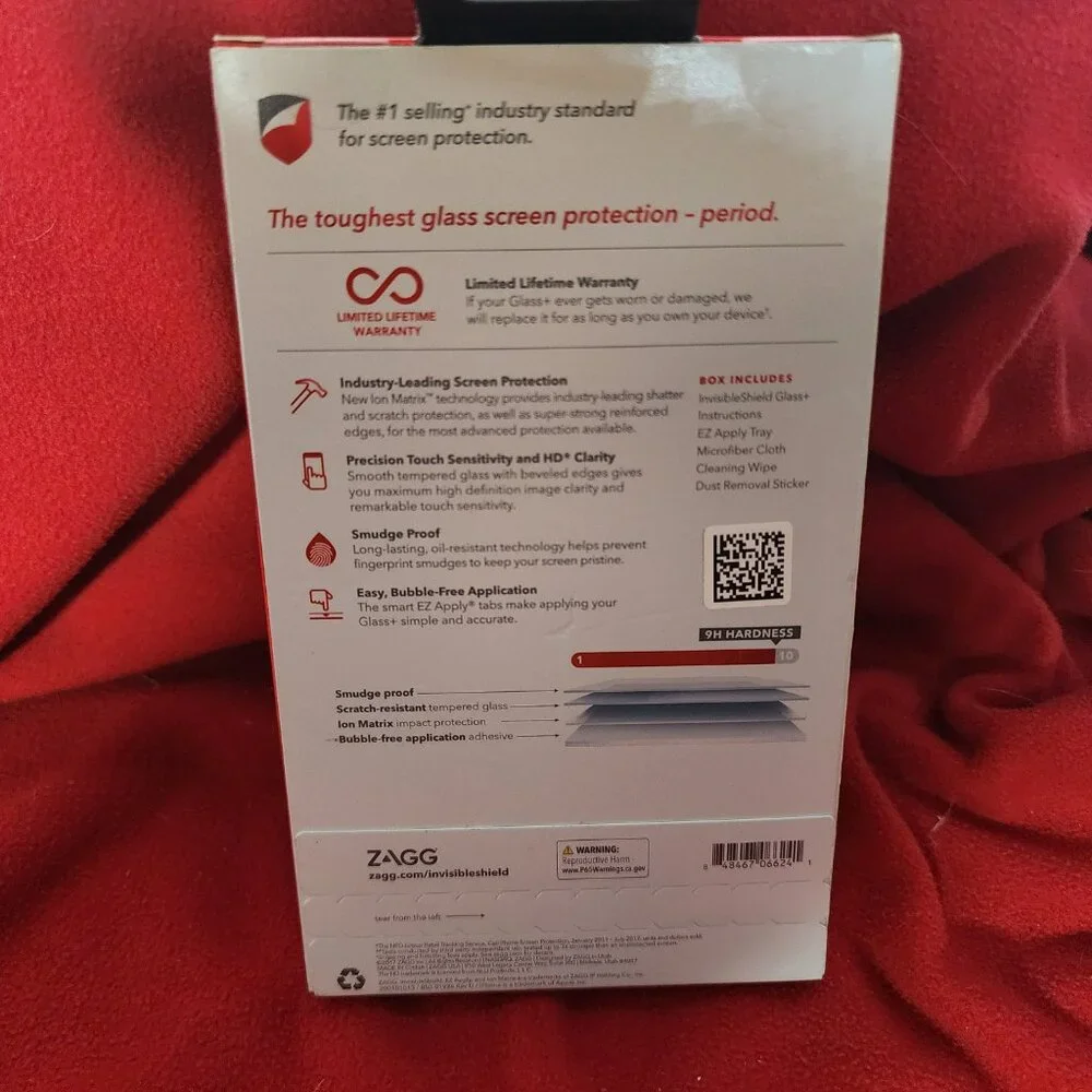 Invisible Shield Glass+ Extreme Impact and Scratch Screen Protector for iPhone X